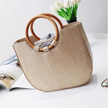 Load image into Gallery viewer, Straw Bag Women
