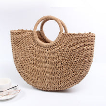 Load image into Gallery viewer, Handmade Women Paper Rope Knitted Bag