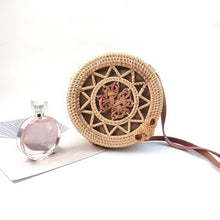 Load image into Gallery viewer, Round Straw Hand Bags Women