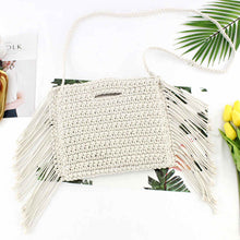 Load image into Gallery viewer, Tassels Straw Bag