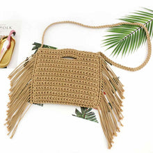 Load image into Gallery viewer, Tassels Straw Bag