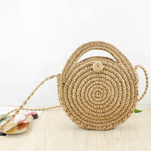 Load image into Gallery viewer, Straw Beach Bag