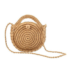 Load image into Gallery viewer, Straw Beach Bag