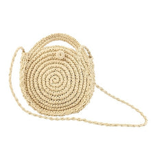 Load image into Gallery viewer, Straw Beach Bag