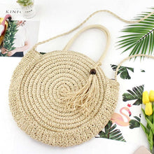 Load image into Gallery viewer, Straw Bag Shoulder