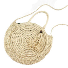 Load image into Gallery viewer, Straw Bag Shoulder