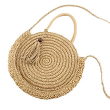 Load image into Gallery viewer, Straw Bag Shoulder